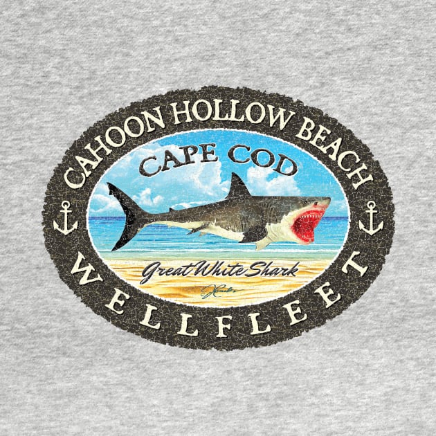 Cahoon Hollow Beach, Wellfleet, Massachusetts (Cape Cod) Great White Shark by jcombs